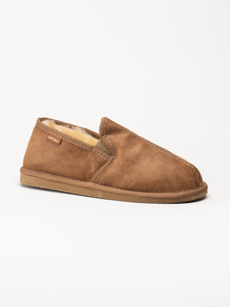 Shepherd - Bosse - Ljusbruna slip on fårskinnstofflor