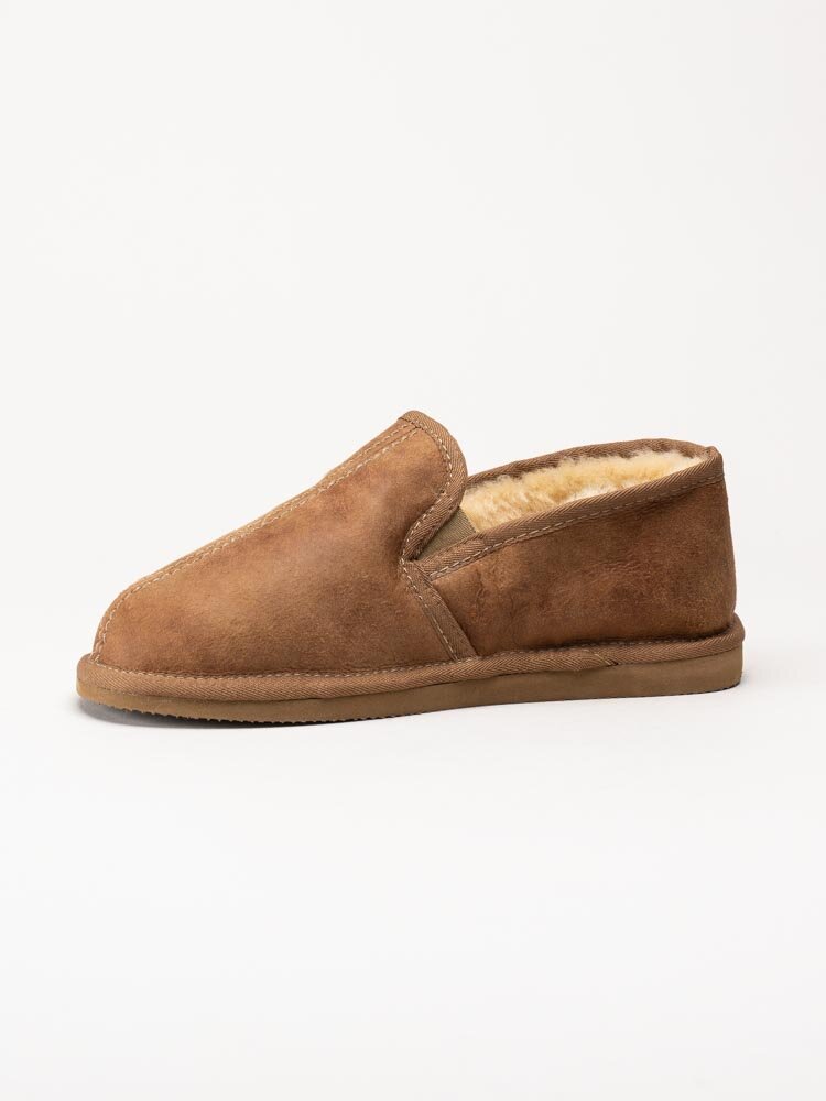 Shepherd - Bosse - Ljusbruna slip on fårskinnstofflor