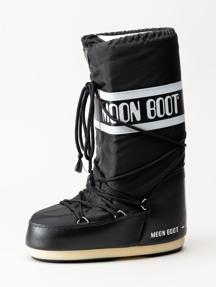 Moon Boot - Icon Nylon - Svarta höga vinterboots