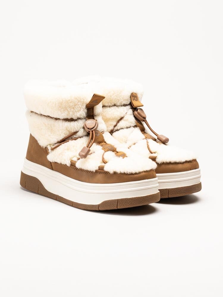 Pajar - Janie Low - Beige varmfodrade boots