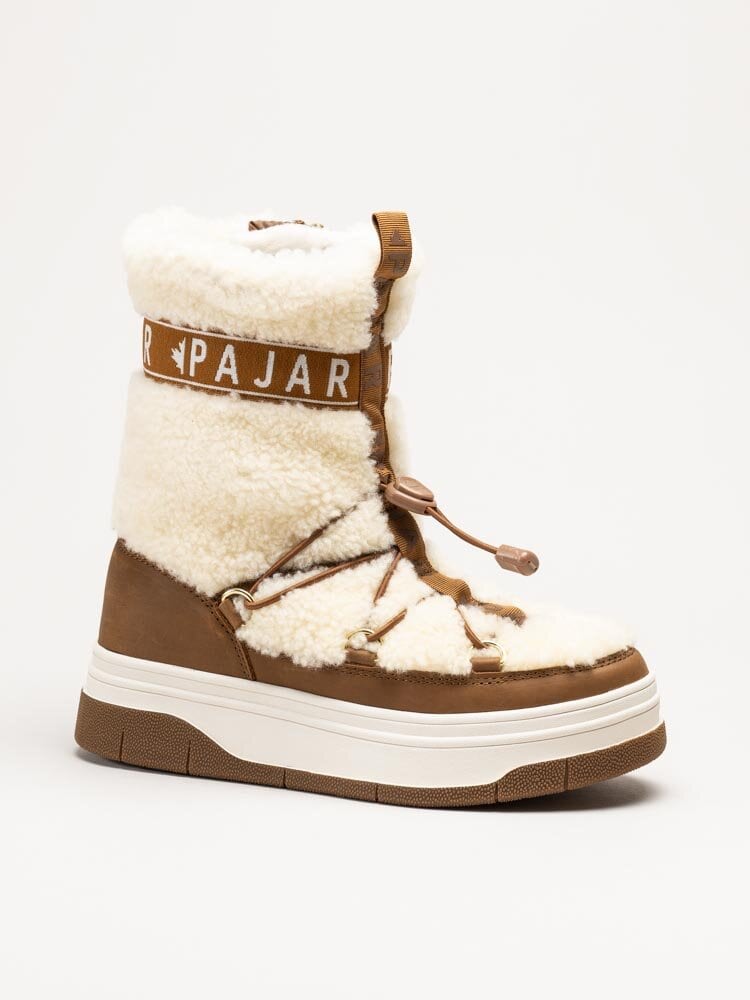 Pajar - Janie High - Beige varmfodrade höga boots