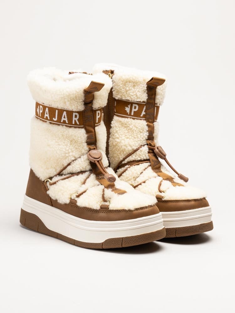 Pajar - Janie High - Beige varmfodrade höga boots