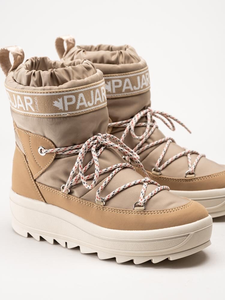 Pajar - Galaxy - Beige fodrade vinterboots