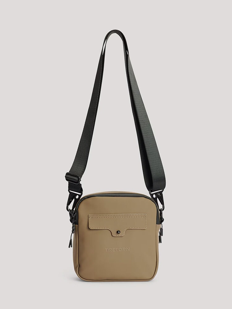 Tretorn - PU Crossbody Bag - Brun crossbodyväska