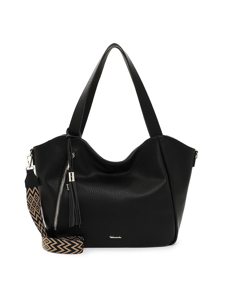 Tamaris bags - Carissa - Svart cityshopper i skinnimitation