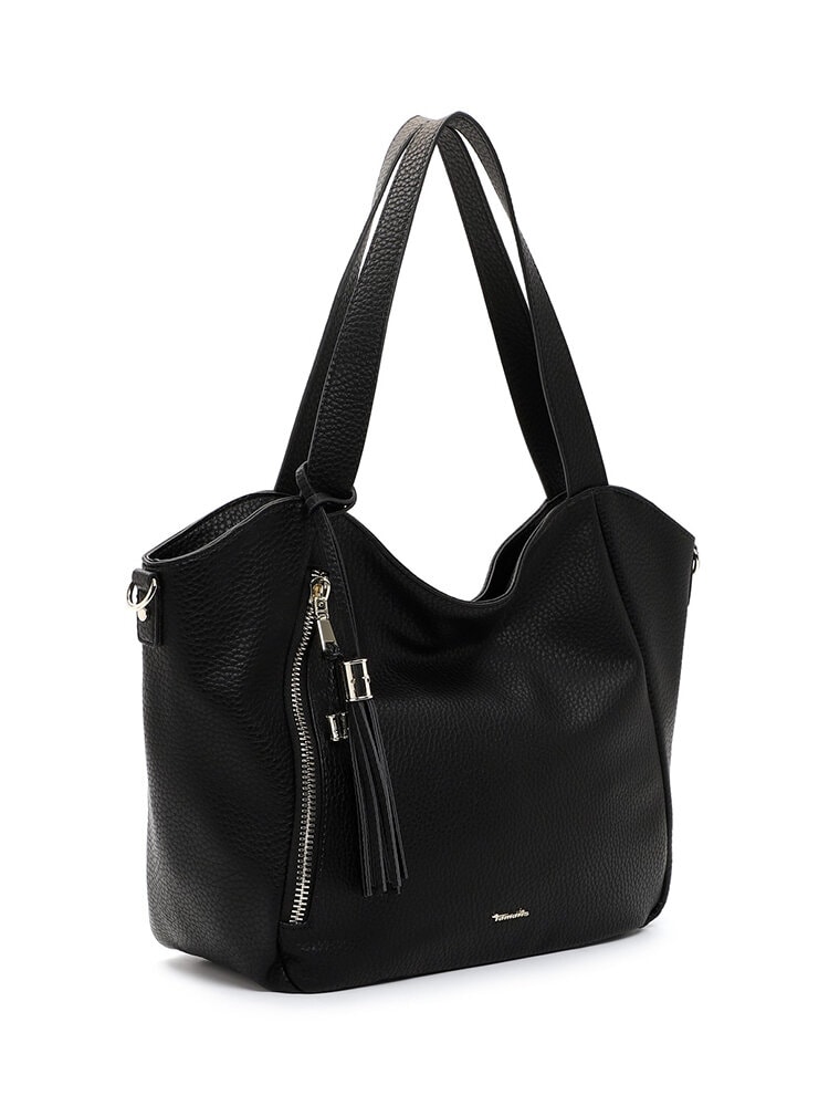 Tamaris bags - Carissa - Svart cityshopper i skinnimitation