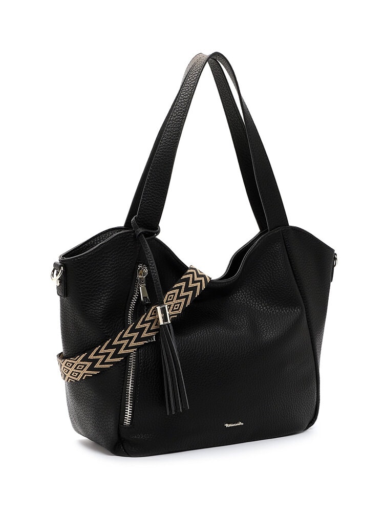 Tamaris bags - Carissa - Svart cityshopper i skinnimitation