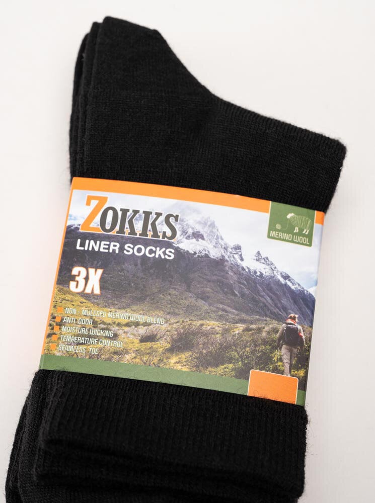 Zokks - Liner Wool 3-pack - Tunna ullstrumpor till hela familjen